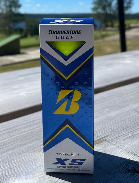 Bridgestone Tour B XS Golf Balls Yellow 3 Pack